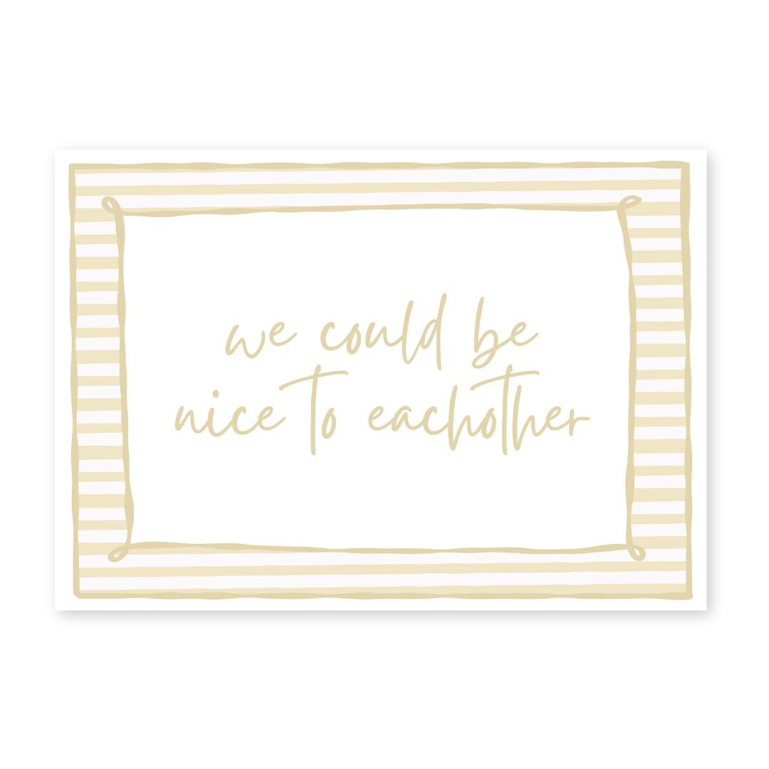 Nice To Eachother - Olivia Dean - KtRose Designs