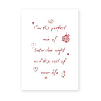 Saturday Night & The Rest Of Your Life | Art Print | Olivia Dean Collection - KtRose Designs