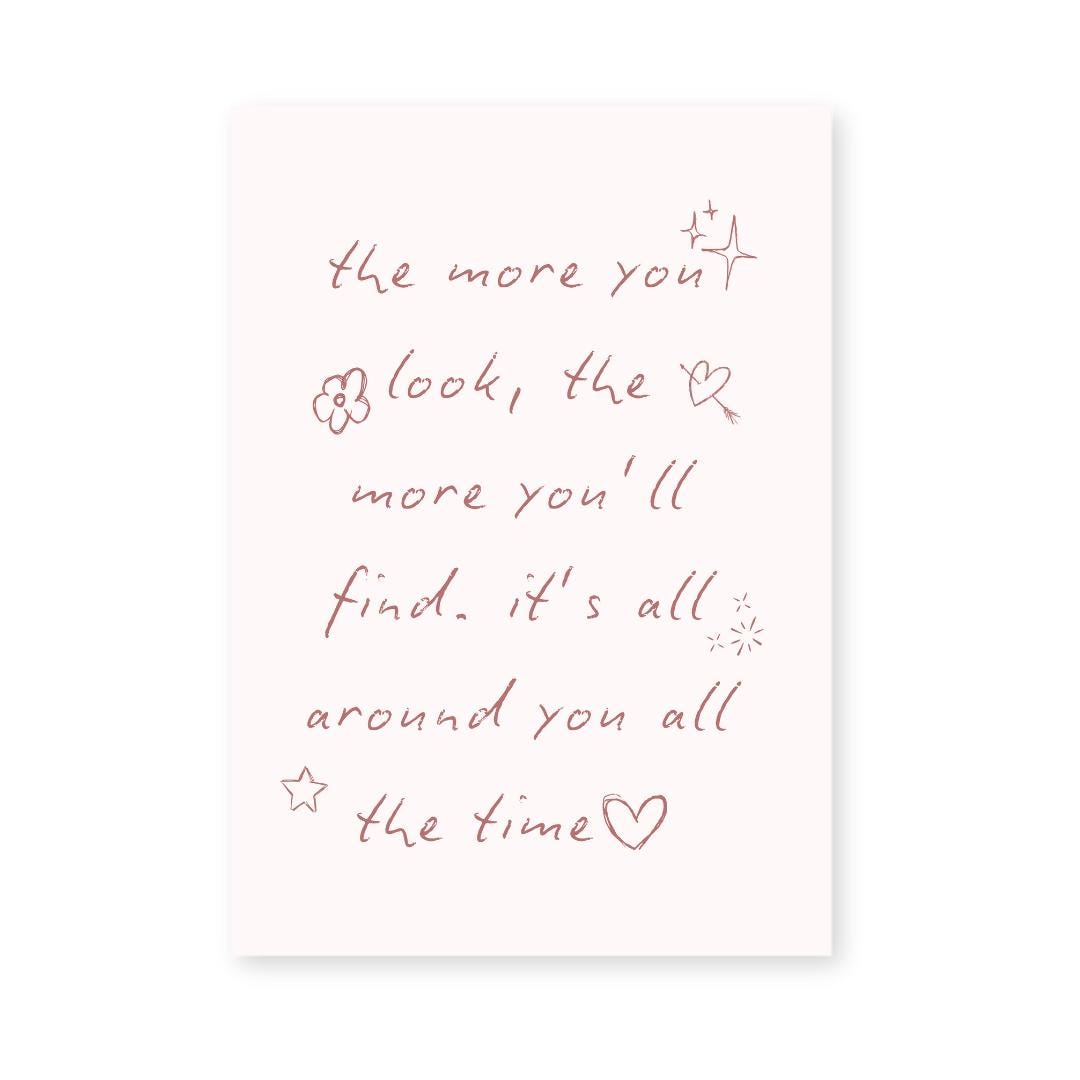 I See It Olivia Dean Art Print - Soft Pink Handwritten Quote Print - KtRose Designs