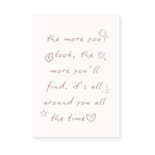 I See It Olivia Dean Art Print - Soft Pink Handwritten Quote Print - KtRose Designs