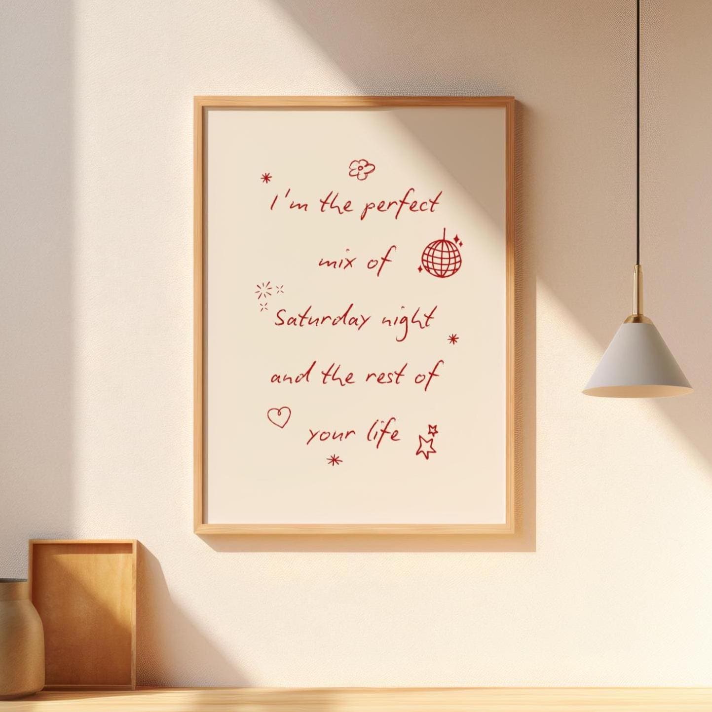 Saturday Night & The Rest Of Your Life | Art Print | Olivia Dean Collection - KtRose Designs