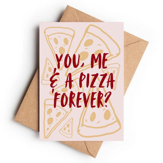 Sharing The Love Card | You, Me & Pizza Forever - KtRose Designs