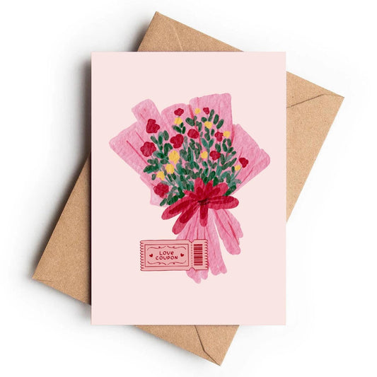 Sharing The Love Card | Flower Bouquet - KtRose Designs