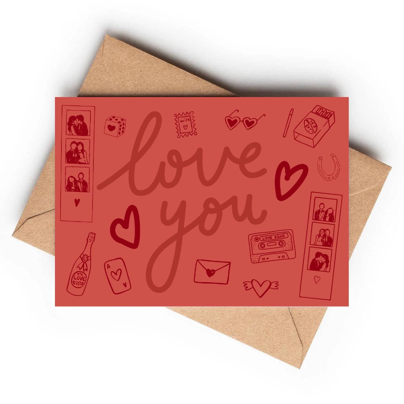 Sharing The Love Card | Love You - KtRose Designs
