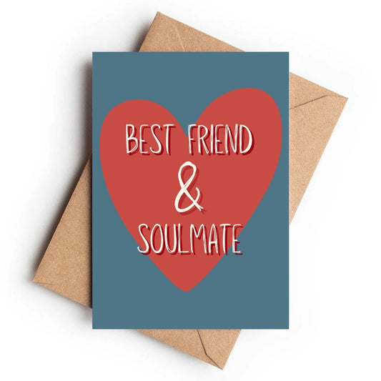 Sharing The Love Card | Best Friend & Soulmate Card - Blue - KtRose Designs