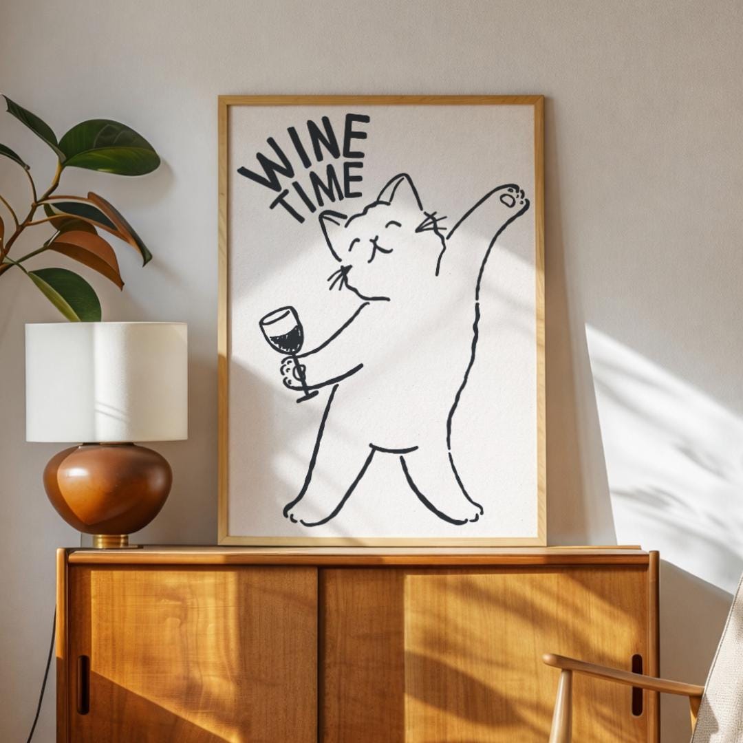 Wine Time | Art Print - KtRose Designs