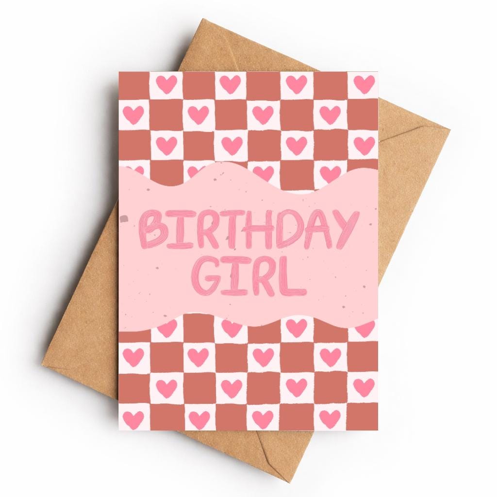 Birthday Girl | Birthday Card - KtRose Designs