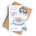 Eat Lots Birthday | Birthday Card - KtRose Designs