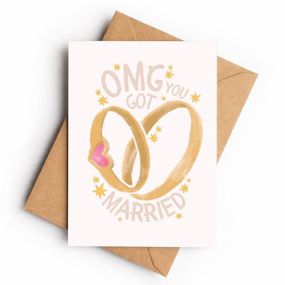 OMG You Got Married | Greeting Card - KtRose Designs