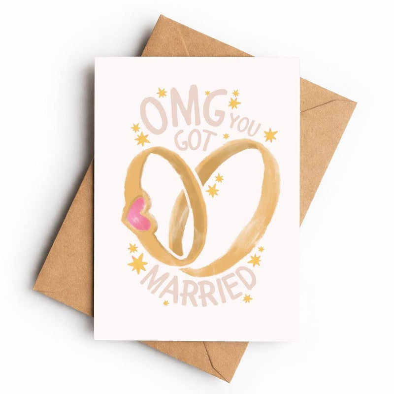 OMG You Got Married | Greeting Card - KtRose Designs