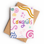 Colourful Congrats | Greeting Card - KtRose Designs
