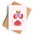 Cute Crab Gift | Greeting Card - KtRose Designs