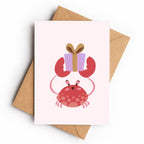 Cute Crab Gift | Greeting Card - KtRose Designs