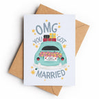 Just Married Car | Greeting Card - KtRose Designs