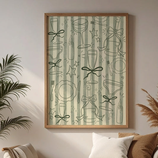 Bubbles & Bows | Art Print