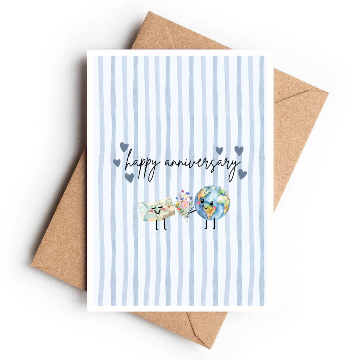 Anniversary Card | Love Around the World - KtRose Designs