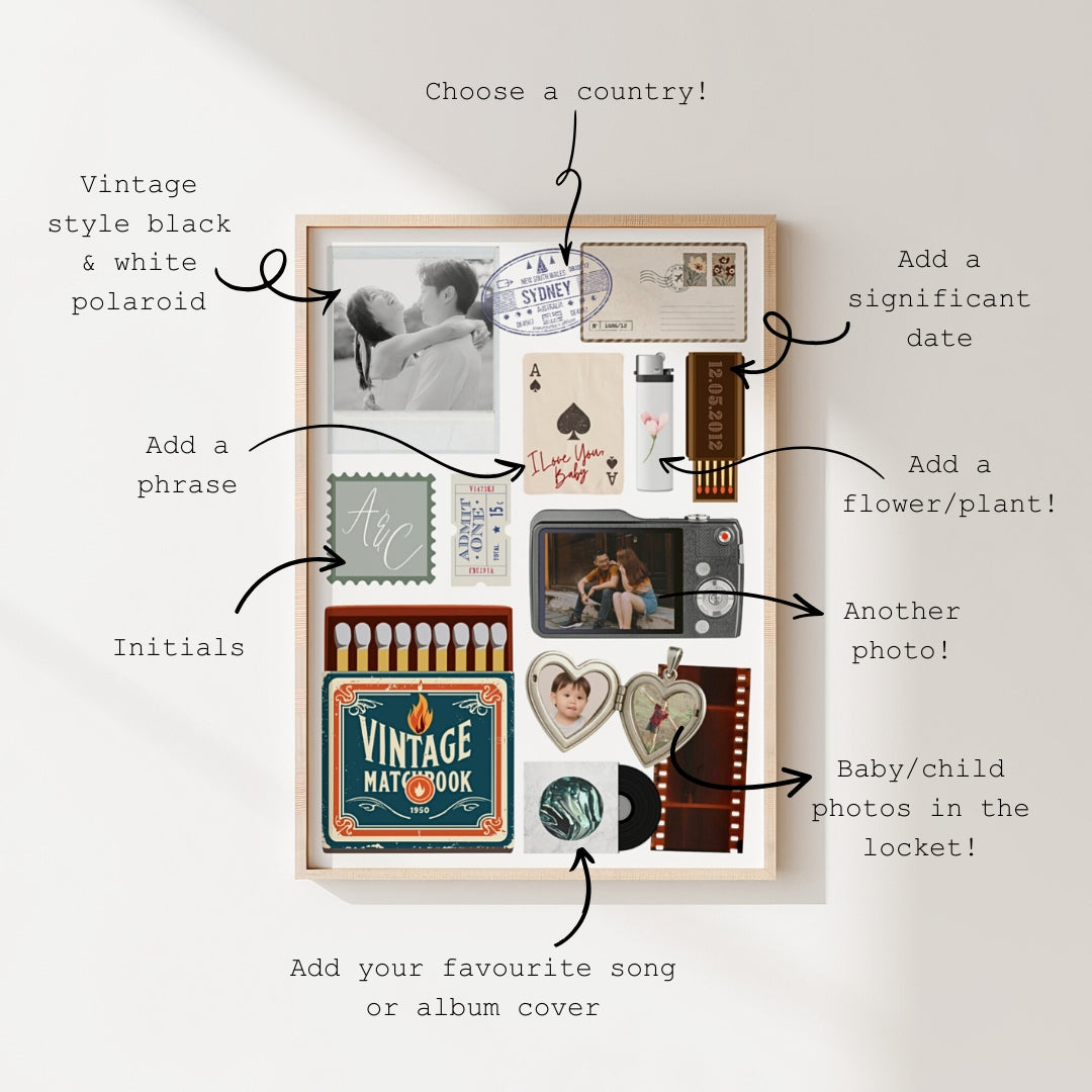 Personalised Matchbox Art Print - KtRose Designs