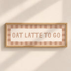 Oat Latte To Go | Slimline Art Print - KtRose Designs