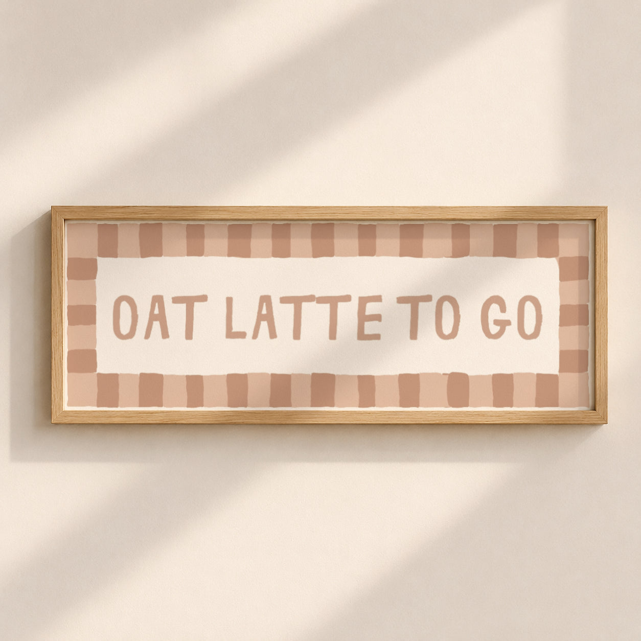 Oat Latte To Go | Slimline Art Print - KtRose Designs