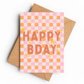 Happy Bday Checkerboard | Birthday Card - KtRose Designs