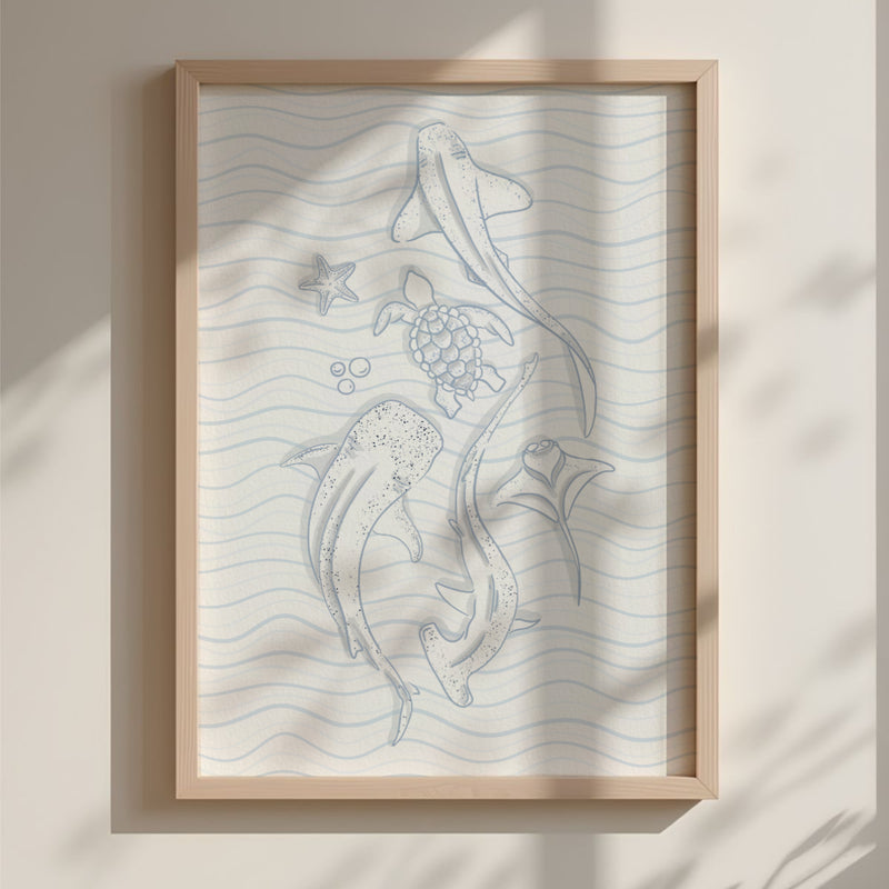 Just Keep Swimming | Art Print - KtRose Designs