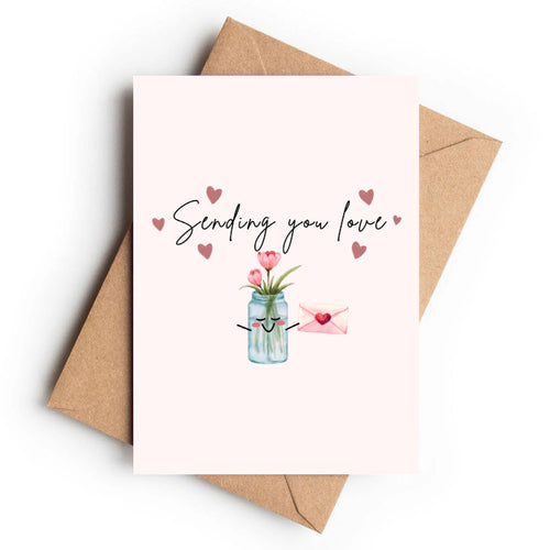 Sending Love Card | Blossoms & Hugs - KtRose Designs