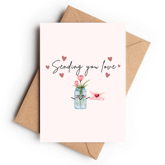 Sending Love Card | Blossoms & Hugs - KtRose Designs