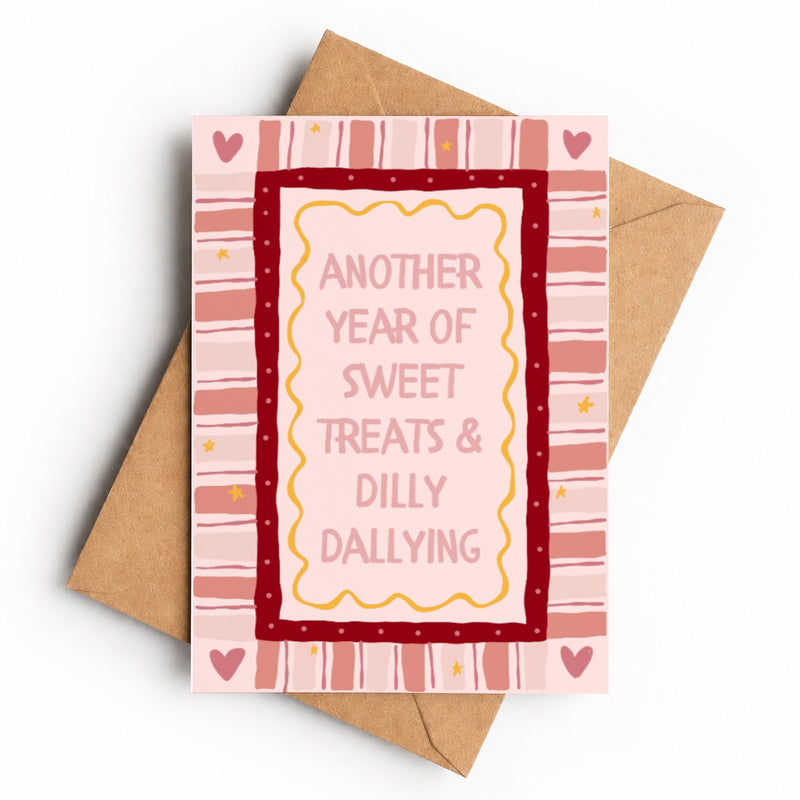 Sweet Treats & Dilly Dallying | Birthday Card - KtRose Designs