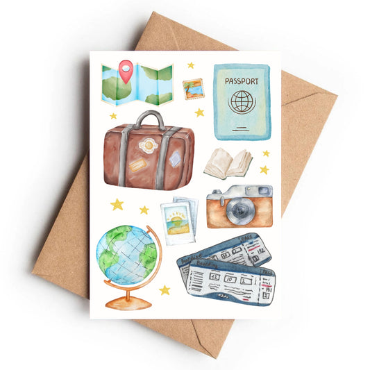 Travel Card | Wanderlust Wonders - KtRose Designs